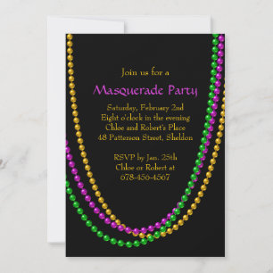 It's Mardi Gras Invitation