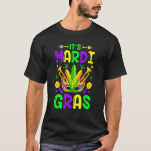 It's Mardi Gras  New Orleans Carnival Mask Fat Tue T-Shirt