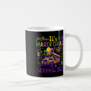 It's Mardi Gras School Bus Driver Team Costume Mas Coffee Mug
