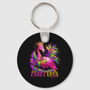 Its Mardi Gras Yall Mardi Gras Party Flamingo Wome Key Ring