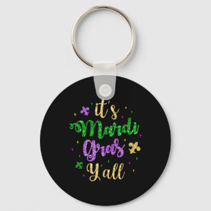 Its Mardi Gras Yall Mardi Gras Party Mask Costume Key Ring