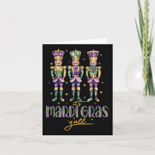 It's Mardi Gras Yall Nutcrackers Parade Outfit Wom Card