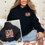 It's Me Hi I'm the Bridesmaid It's Me Personalised Hoodie<br><div class="desc">Celebrate the bridesmaid role with flair in the "It's Me Hi I'm the Bridesmaid" Personalised Front and Back Print Hoodie. This trendy and cute peach coral pink hoodie is a standout piece that adds a cool touch to any bachelorette party or wedding event. Featuring both front and back print designs,...</div>