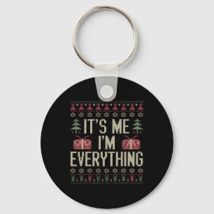 It's Me I'm Everything Christmas Matching Couple Key Ring