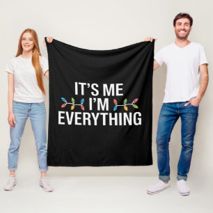 Its Me I'm Everything Family Christmas Matching Fleece Blanket