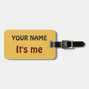 It's me! Personalised Luggage tags