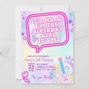 It's me the birthday Girl, In my Era Birthday Invitation