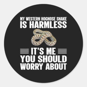 Its Me You Should Worry About - Western Hognose Sn Classic Round Sticker