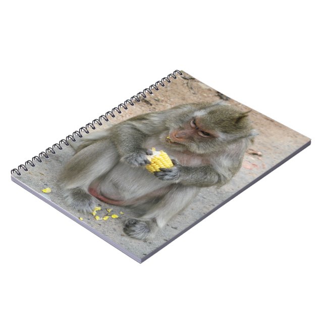 It's Mine!! ... Wild Thai Macaque Monkey Notebook (Left Side)