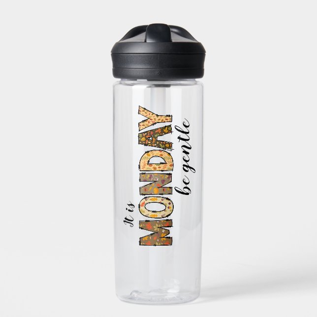 It's Monday Water Bottle (Front)