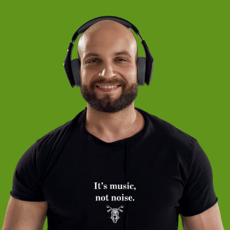 It's Music, Not Noise motorcycle t-shirt