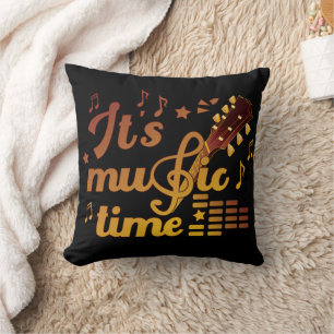 It's Music Time, Gold Guitar Musical Cushion