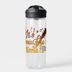 It's Music Time, Gold Guitar Musical Water Bottle