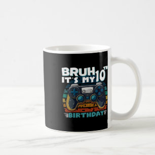 It's My 10th Birthday 10 Years Old Cool Video Game Coffee Mug