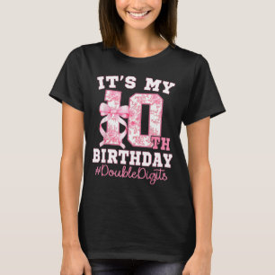 Its My 10th Birthday Girl Double Digits Coquette B T-Shirt