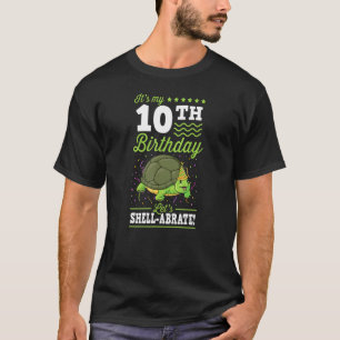 It's My 10th Birthday Lets Shell abrate Turtle Par T-Shirt