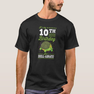 It's My 10th Birthday Lets Shell abrate Turtle Par T-Shirt