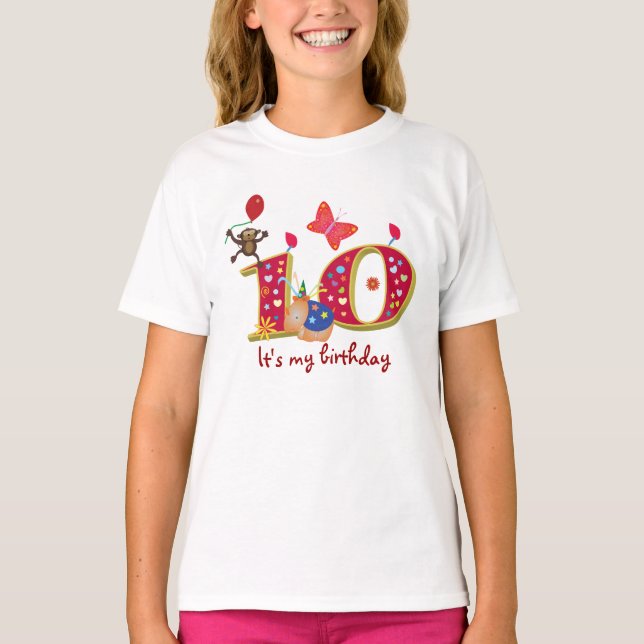 It's my 10th birthday T-Shirt (Front)
