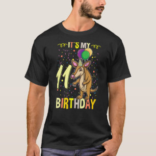 Its My 11th Birthday Aardvark Anteater T-Shirt