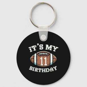 Its My 11th Birthday American Football 11 Year Old Key Ring