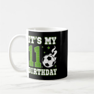 It's My 11th Birthday Boy Soccer 11 Years Old Socc Coffee Mug