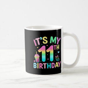 Its My 11th Birthday Party 11 Year Old Birthday Gi Coffee Mug