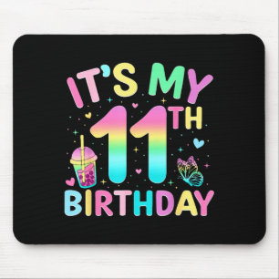 Its My 11th Birthday Party 11 Year Old Birthday Gi Mouse Pad