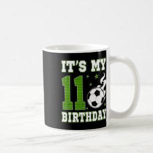 It's My 11th Birthday Soccer Party 11 Year Old Boy Coffee Mug