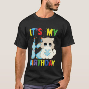It's My 12th Birthday Boy 12 Year Old Ragdoll Cat T-Shirt