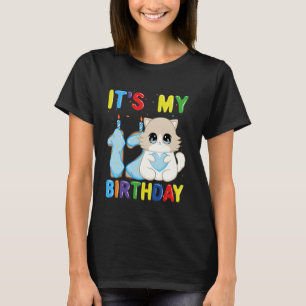 It's My 12th Birthday Boy 12 Year Old Ragdoll Cat T-Shirt