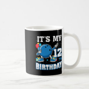 It's My 12th Birthday Dabbing Bowling 12 Years Old Coffee Mug