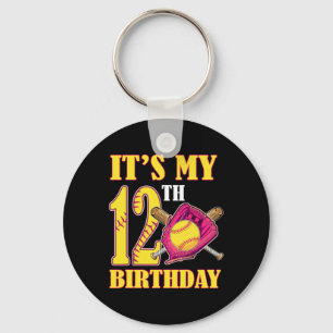 It's My 12th Birthday Girl Softll Theme 12 Years O Key Ring