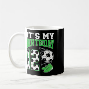 It's My 12th Birthday Soccer Party 12 Year Old Boy Coffee Mug