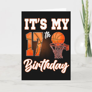 It's My 17th Birthday Sketll Theme Party 17 Years  Card