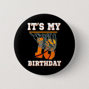 It's My 18th Birthday Bysketbyll Boy Party 18 Year 6 Cm Round Badge