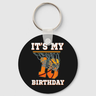 It's My 18th Birthday Bysketbyll Boy Party 18 Year Key Ring