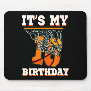 It's My 18th Birthday Bysketbyll Boy Party 18 Year Mouse Pad