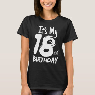 It's My 18th birthday graphic  18 Year Old Birthda T-Shirt
