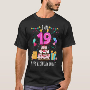 It's My 19th Birthday Cake Candle 19 Year Old Girl T-Shirt