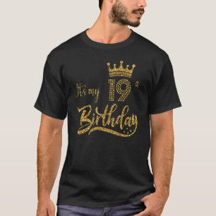It's My 19th Birthday Cute Women 19 Years Old Crow T-Shirt
