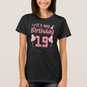 It's My 19th Birthday Doughnut Happy 19 Years Old T-Shirt