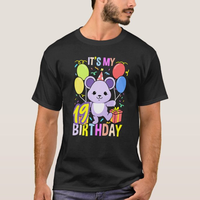 Its My 19th Birthday Mouse   T-Shirt (Front)