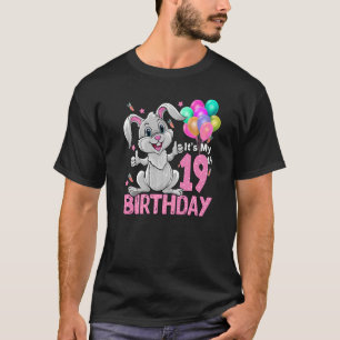 It's My 19th Birthday Rabbit 19th Birthday 19 Year T-Shirt