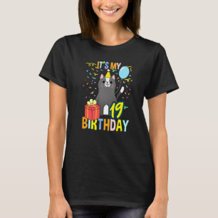 Its My 19th Birthday Tuxedo Cat T-Shirt
