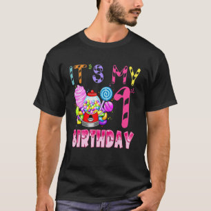 Its My 1st Birthday Candy Candyland Birthday Girl  T-Shirt