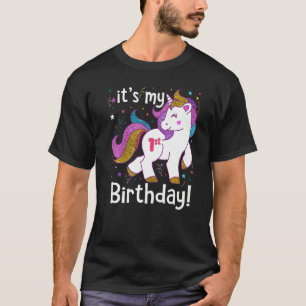 Its My 1st Birthday Princess Unicorn 1 Years Old B T-Shirt