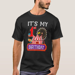 It's My 1st Birthday Ringmaster Circus Theme Carni T-Shirt