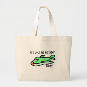 It's My 1st Birthday Today Large Tote Bag