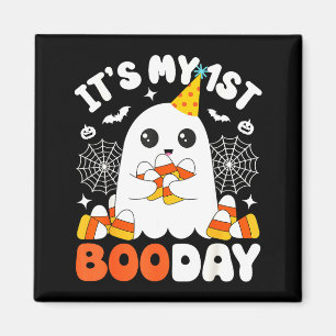 Its My 1st Boo Day, Funny Halloween Ghost 1st Birt Magnet