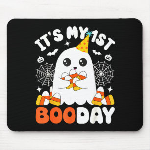 Its My 1st Boo Day, Funny Halloween Ghost 1st Birt Mouse Pad